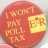 Poll Tax campaign Lambeth I wont pay the queen doesn't have to