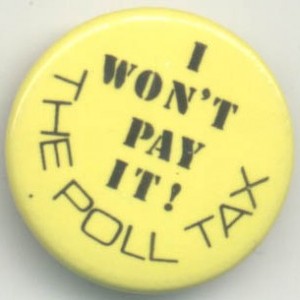 I Won't Pay It the Poll Tax