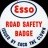 Esso Road Safety Badge issued by Coco the Clown