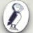 Puffin Book club enamelled members badge